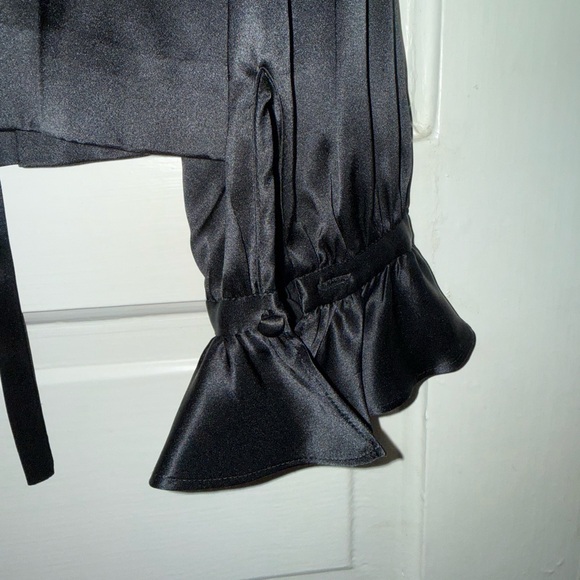 Doen Black Solange Silk Blouse - size XS - Picture 6 of 6